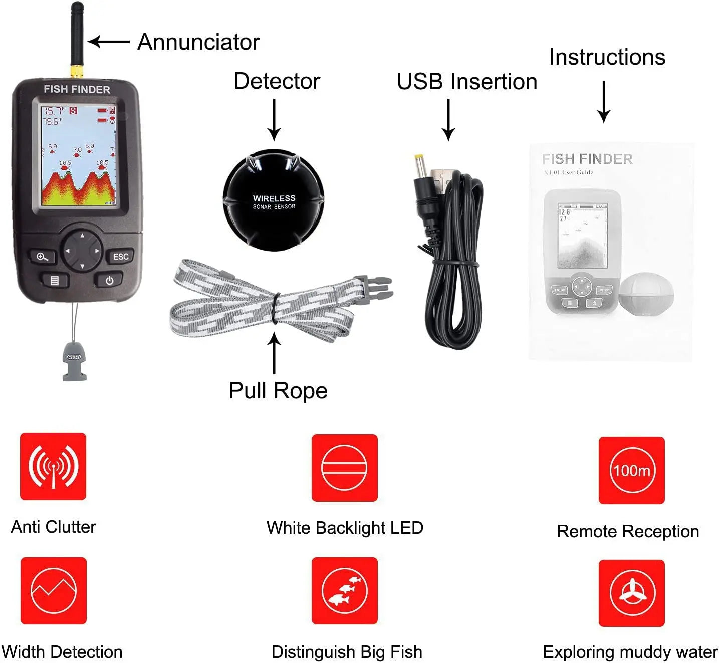 SmartSonar Portable Fish Finder