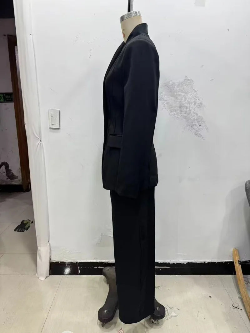 SleekFit Women’s Two-Piece Suit Set