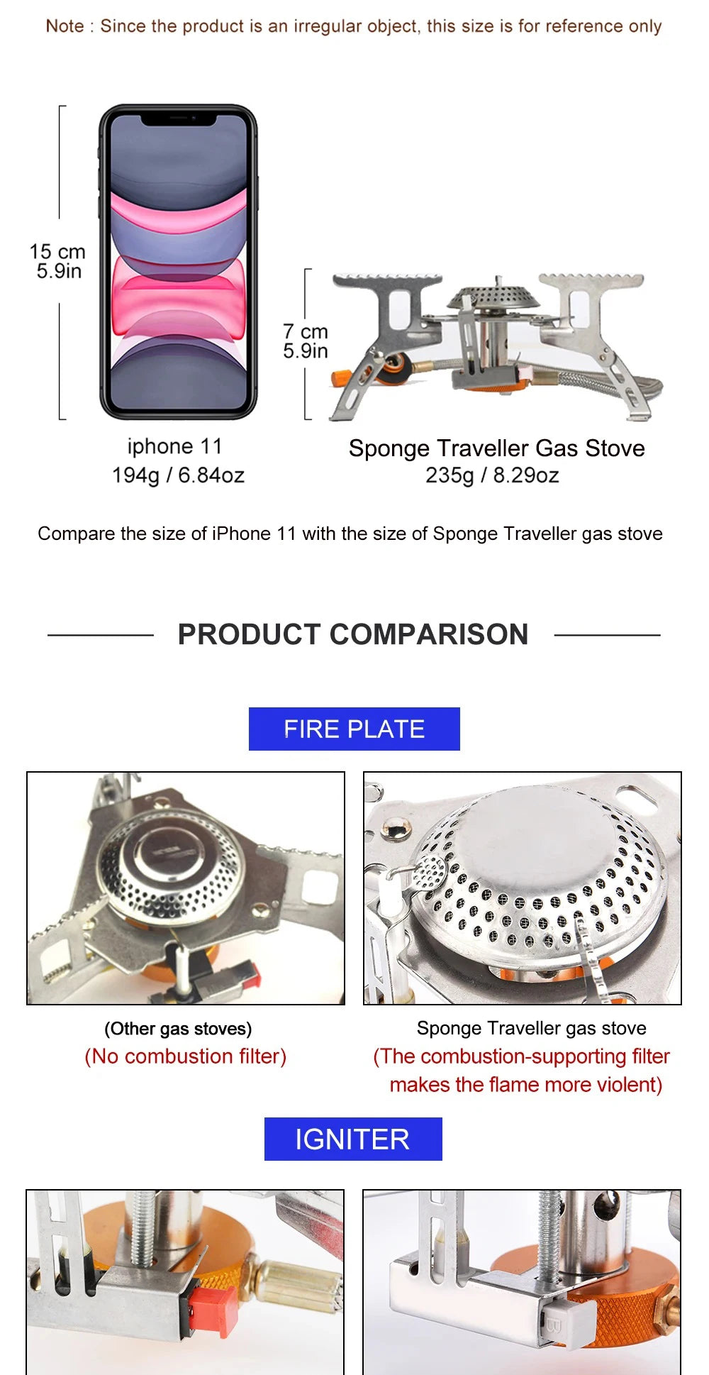 TrailFlame Portable Camping Stove