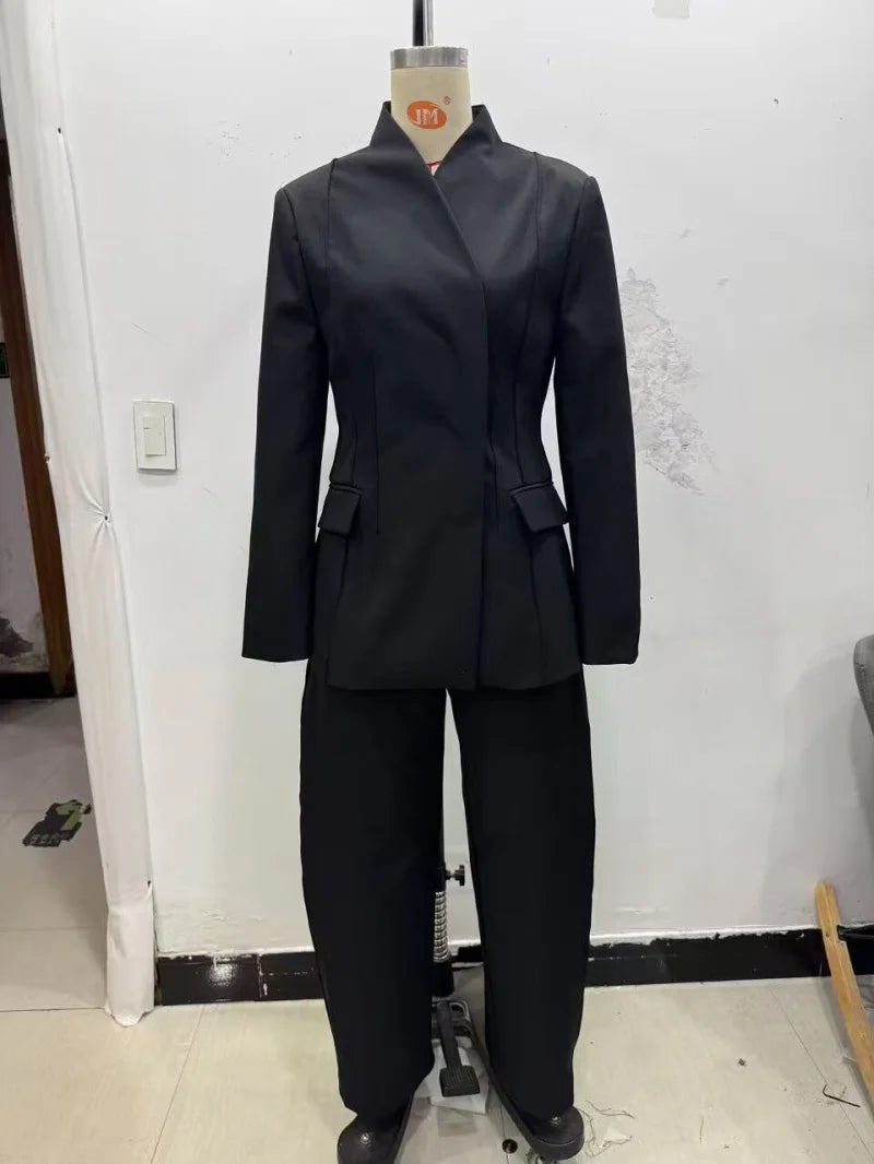 SleekFit Women’s Two-Piece Suit Set