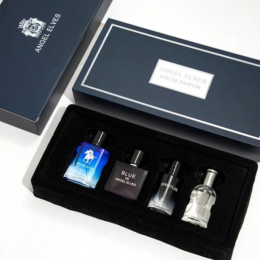 Midnight Aura Men’s Cologne Set – 4 Piece Fresh Citrus Fragrance