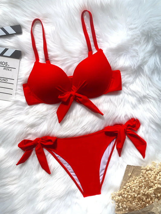 FlareFit Tie-Up Bikini Set