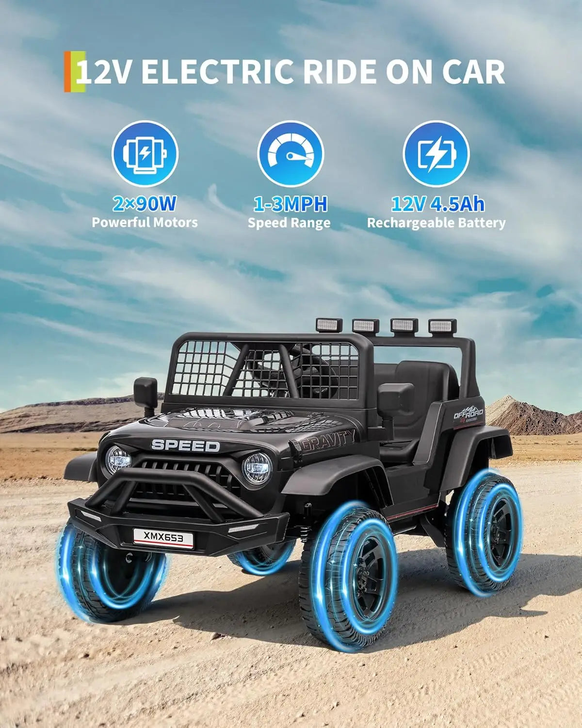 TurboRide Electric Ride-On Truck