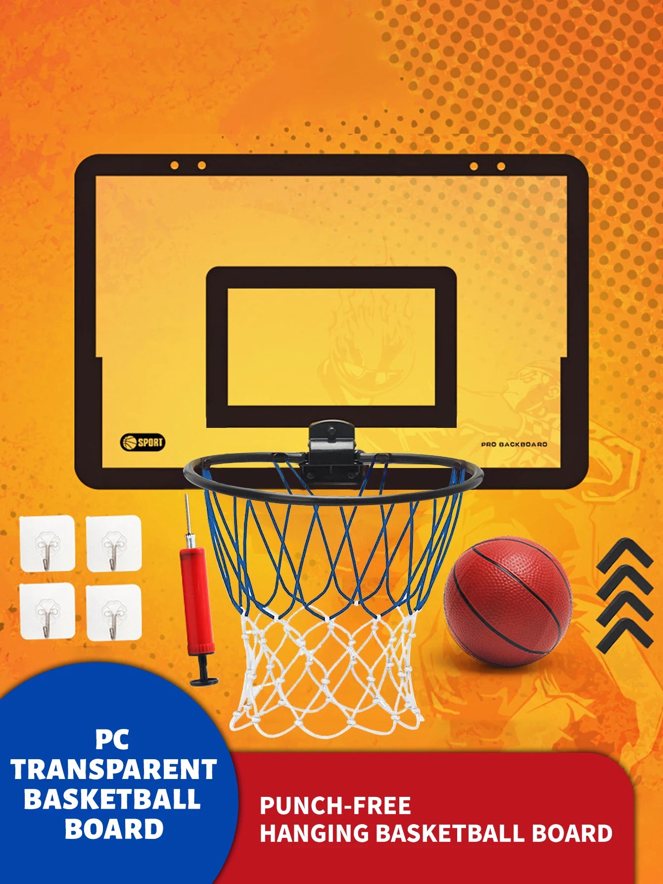 Kids Indoor Basketball Hoop Set