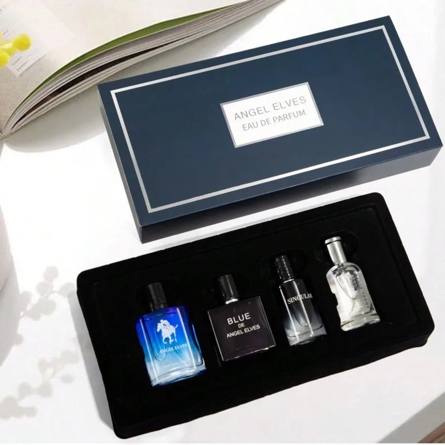 Midnight Aura Men’s Cologne Set – 4 Piece Fresh Citrus Fragrance